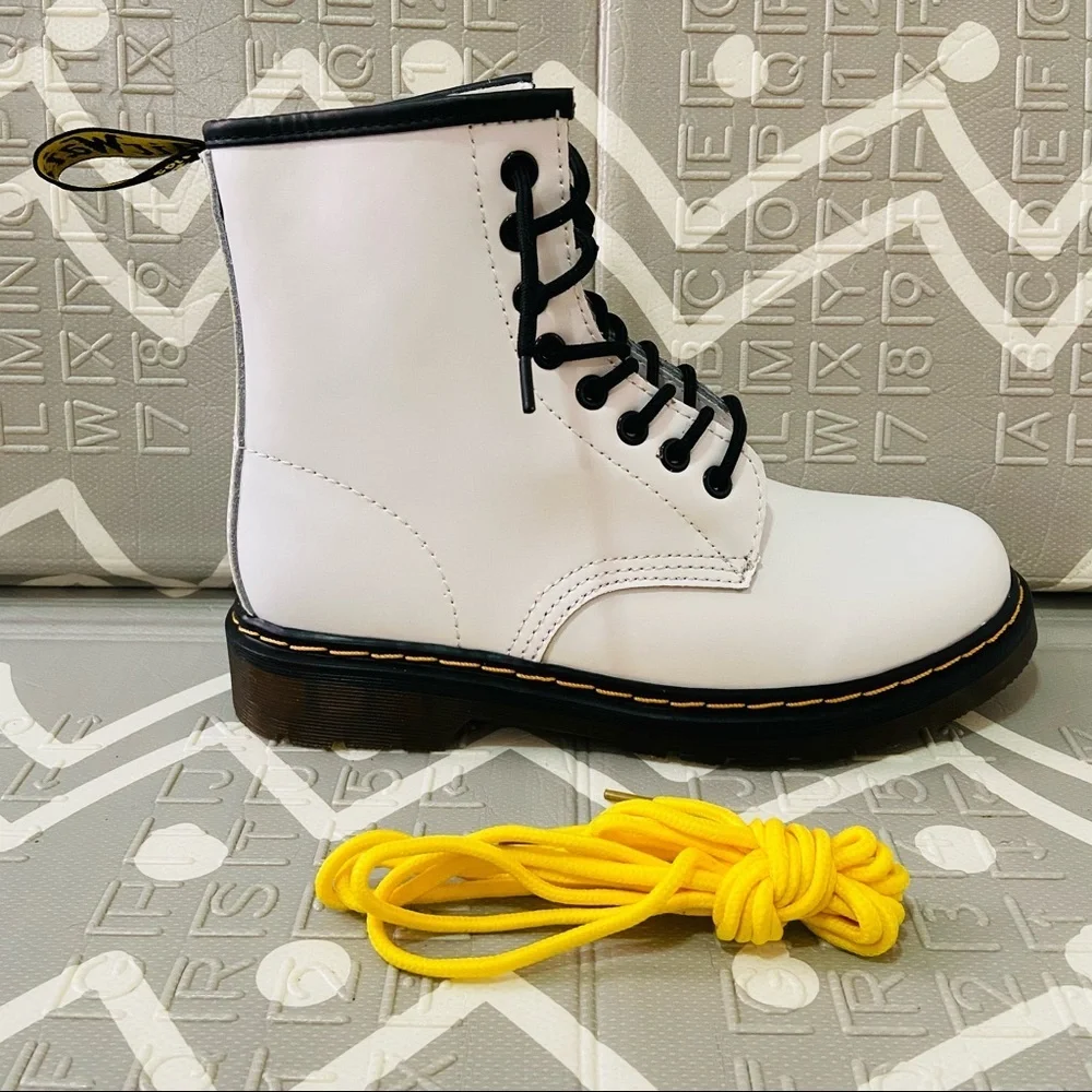 Dr martens combat boots soft leather - Picture 1 of 7